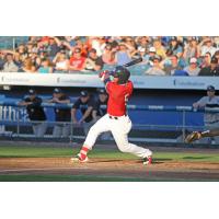 Yadiel Hernandez of the Syracuse Chiefs reached base three times and drove in two runs Saturday night
