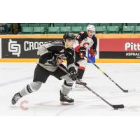 Vancouver Giants defenceman Dylan Plouffe against the Prince George Cougars
