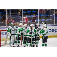 Texas Stars exchange congratulations after win at Rockford