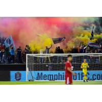 Memphis 901 FC fans unleash the smoke