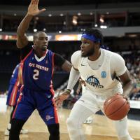 Halifax Hurricanes center Rhamel Brown vs. the Cape Breton Highlanders