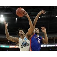 Halifax Hurricanes forward Jordan Washington grabs a rebound vs. the Cape Breton Highlanders