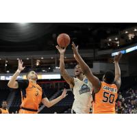 Halifax Hurricanes guard Joel Kindred vs. the Island Storm