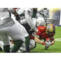 Green Bay Blizzard gang tackle the Quad City Steamwheelers