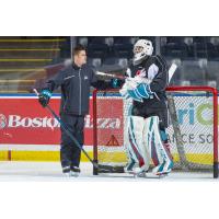 Kelowna Rockets goaltending coach Adam Brown