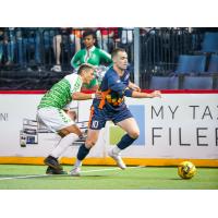 Tacoma Stars forward Nick Perera escapes the Dallas Sidekicks