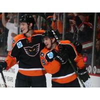 Lehigh Valley Phantoms celebrate a goal