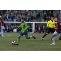 Seattle Sounders FC midfielder Victor Rodriguez