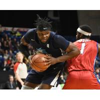 Halifax Hurricanes center Rhamel Brown against the Cape Breton Highlanders