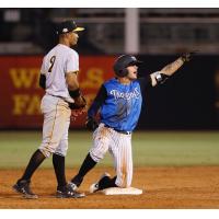 Pablo Olivares of the Tampa Tarpons at second base