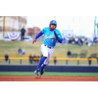 Amarillo Sod Poodles outfielder Buddy Reed flies around the bases