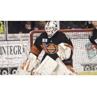 Omaha Lancers goaltender Akira Schmid