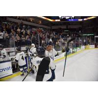 Sioux Falls Stampede exchange congratulations after OT win, series victory