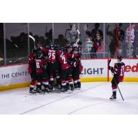 Vancouver Giants celebration against the Spokane Chiefs