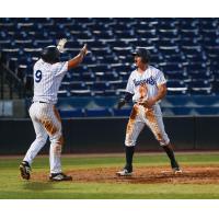 Tampa Tarpons LF Tyler Hill and CF Pablo Olivares