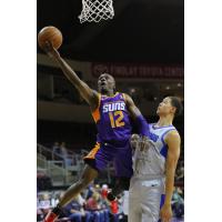 Jared Harper of the Northern Arizona Suns goes up with a layup vs. the Texas Legends