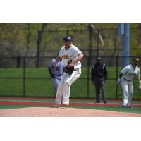 Right-handed pitcher Cedric Gillette with Merrimack College