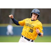 Outfielder/catcher Thomas Crowley with Merrimack College
