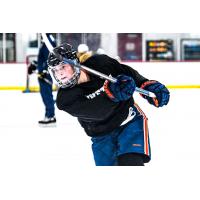 Allie Olnowich with the Metropolitan Riveters