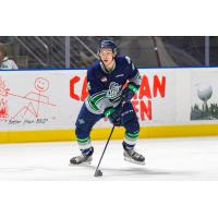 Defenceman Zachary Ashton with the Seattle Thunderbirds