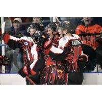 Aberdeen Wings celebrate a goal