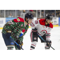 Sioux Falls Stampede in their holiday-themed jerseys face the Waterloo Black Hawks