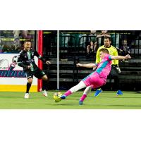 St. Louis Ambush take a shot against the Dallas Sidekicks