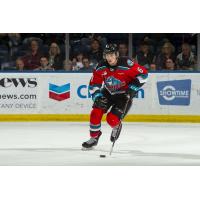 Kaedan Korczak of the Kelowna Rockets