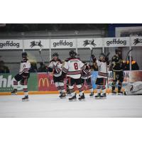 Aberdeen Wings celebrate a goal