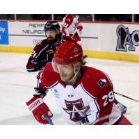 Allen Americans forward Jesse Mychan