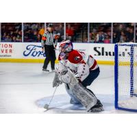 Goaltender Jeremy Brodeur with the Allen Americans