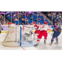 Allen Americans defend against the Tulsa Oilers