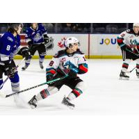 Kelowna Rockets right wing Marcus Pacheco vs. the Victoria Royals
