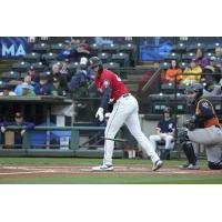 Evan White of the Tacoma Rainiers in action