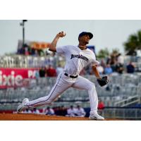 Pensacola Blue Wahoos' Cristian Charle in action