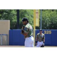 Biloxi Shuckers' Christian Mejias on the mound