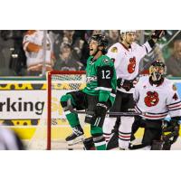 Texas Stars' Riley Damiani celebrates win