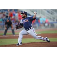 Mississippi Braves' Luis De Avila in action