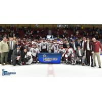 Peterborough Petes with the Bobby Orr Trophy