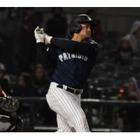 Somerset Patriots' Jasson Dominguez at bat