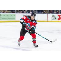 Kelowna Rockets defenceman Elias Carmichael