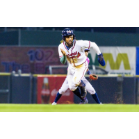 Mississippi Braves' Justin Dean in action