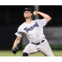 Tampa Tarpons' Brock Selvidge in action