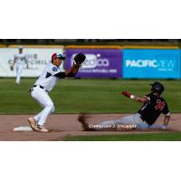 Kamloops NorthPaws' Felix Chenier-Roundeau in action