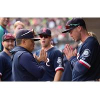 Tacoma Rainiers' Brad Marcelino and Cade Marlowe on game day