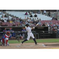 Fond du Lac Dock Spiders' Jared Heinzen at bat