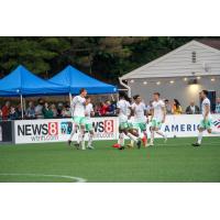 Detroit City FC in action against Hartford Athletic