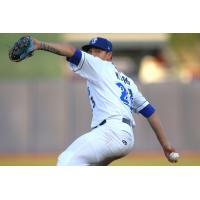 Biloxi Shuckers' Tobias Myers in action