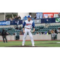 Green Bay Rockers' Cole Peschl on the mound