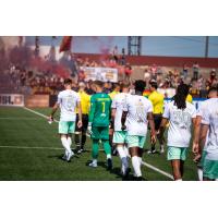 Detroit City FC enters the pitch